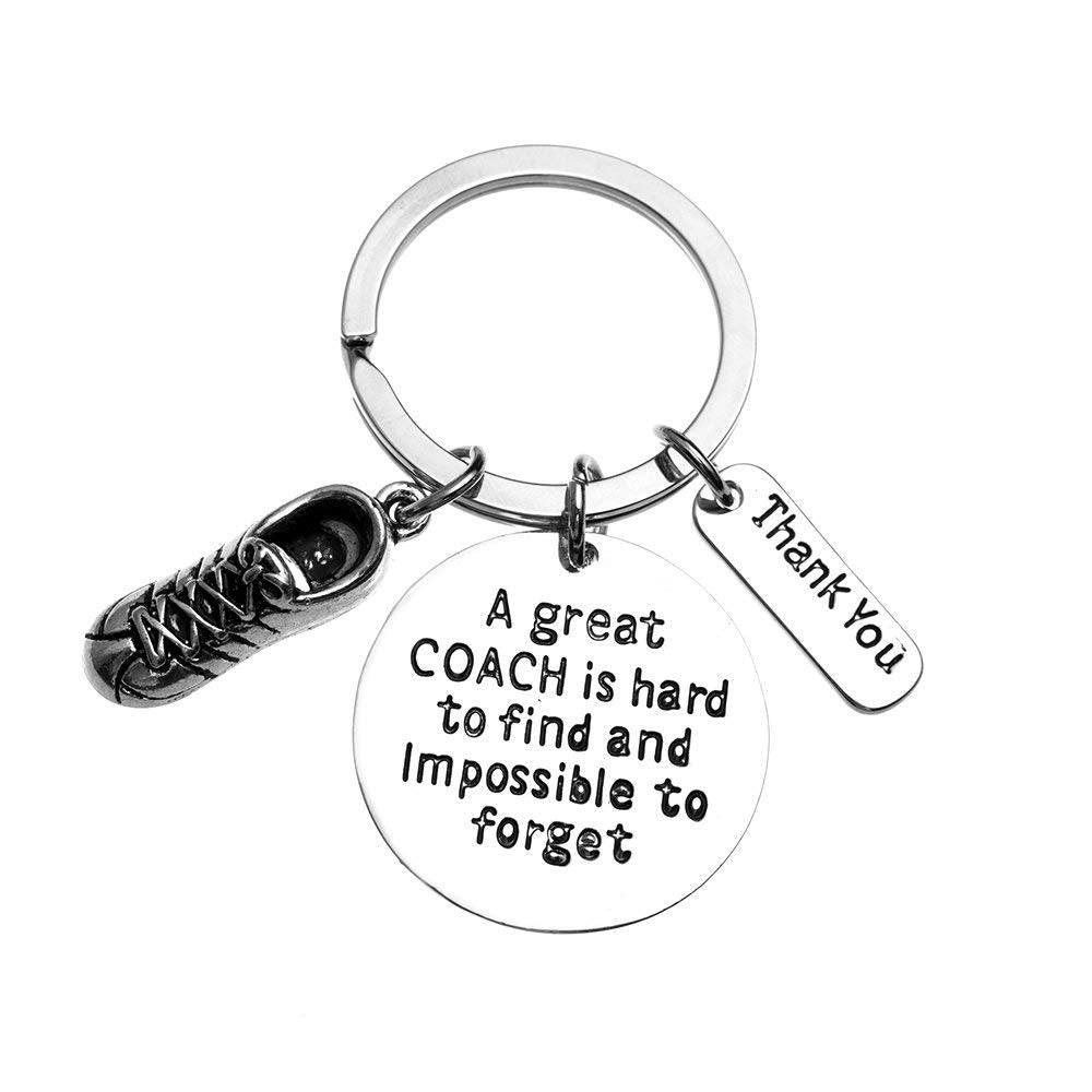 Running Coach Keychain, Track Coach Gifts, Great Coach Is Hard To Find 