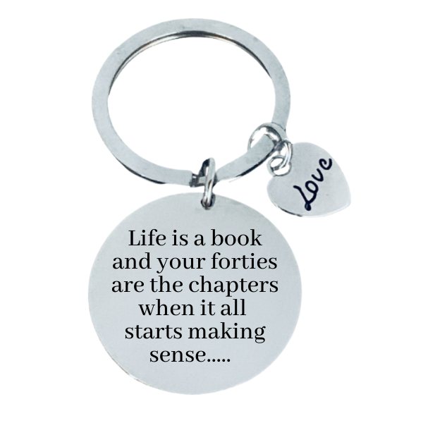 Funny 40th Birthday Keychain Infinity Collection