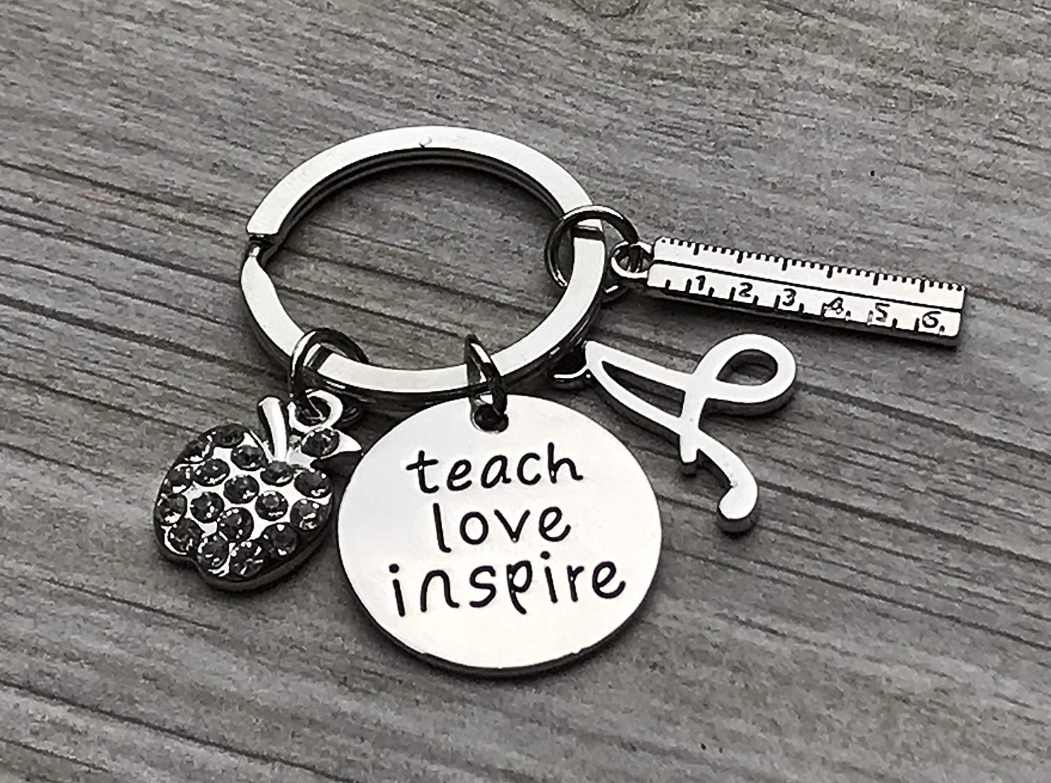 Science Teacher Keychain - 'It Takes A Big Heart To Teach Little Minds' Teacher Appreciation Gift