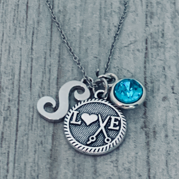 Personalized Hairstylist Charm Necklace, Hairdresser Jewelry, Gift for