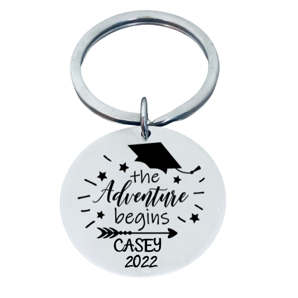 Personalized Engraved Graduation Keychain - Pick Style Infinity Collection